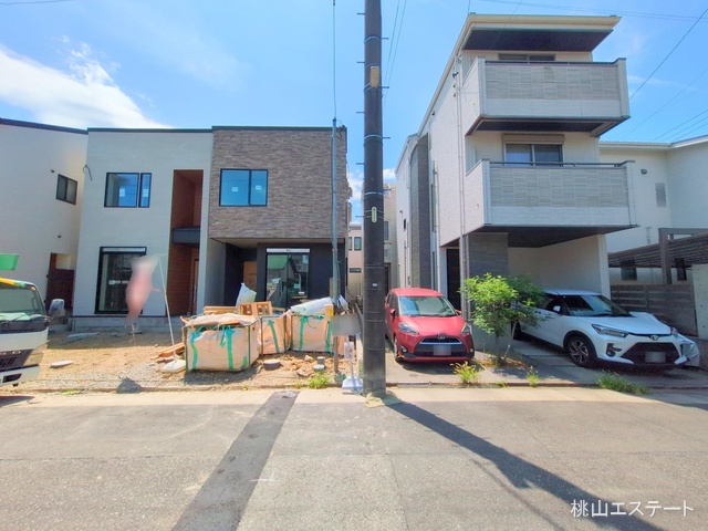愛知県名古屋市瑞穂区松月町3丁目の新築戸建て外構写真 2025年8月5日撮影