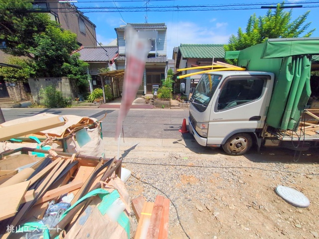 愛知県名古屋市瑞穂区松月町3丁目の新築戸建て外構写真 2025年8月5日撮影