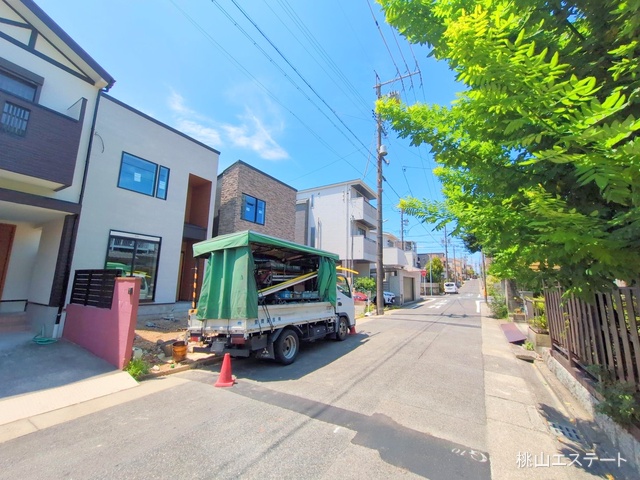 愛知県名古屋市瑞穂区松月町3丁目の新築戸建て外構写真 2025年8月5日撮影