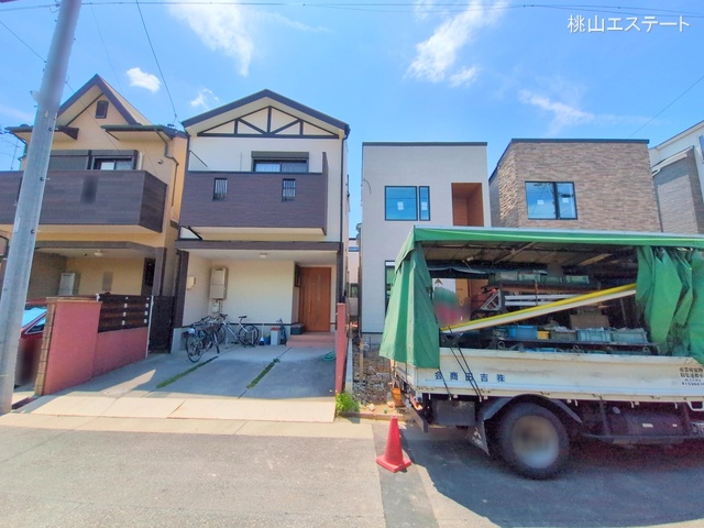 愛知県名古屋市瑞穂区松月町3丁目の新築戸建て外構写真 2025年8月5日撮影