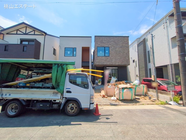愛知県名古屋市瑞穂区松月町3丁目の新築戸建て外構写真 2025年8月5日撮影