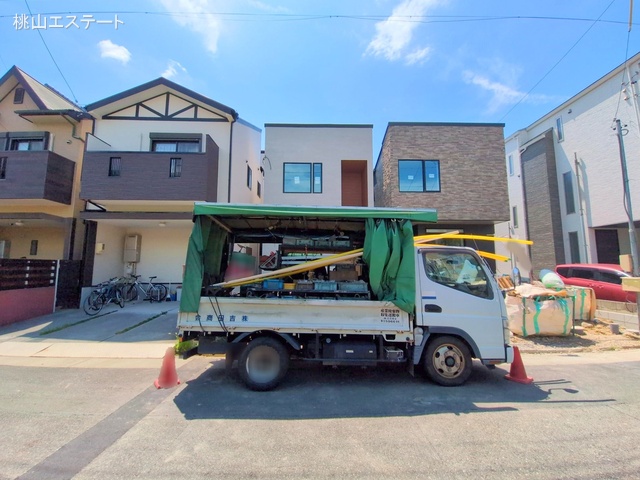 愛知県名古屋市瑞穂区松月町3丁目の新築戸建て外構写真 2025年8月5日撮影