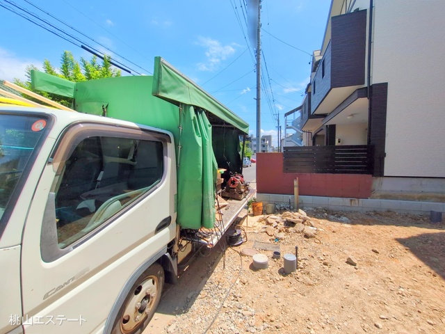 愛知県名古屋市瑞穂区松月町3丁目の新築戸建て外構写真 2025年8月5日撮影