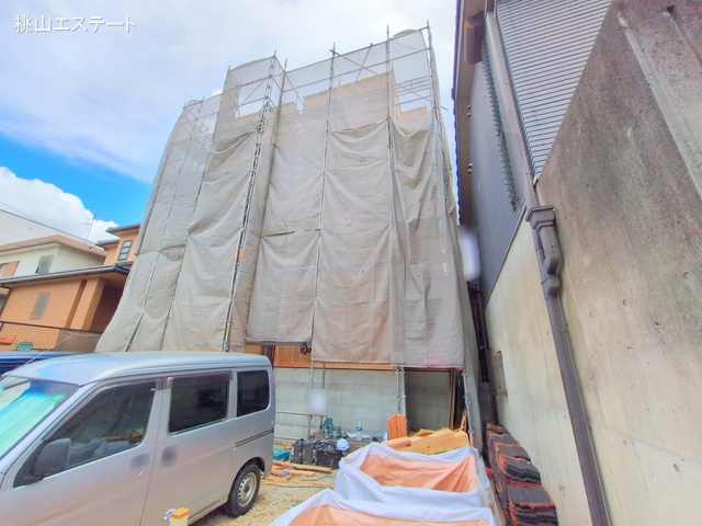 愛知県名古屋市瑞穂区松月町5丁目の新築戸建て上棟写真 2025年7月13日撮影