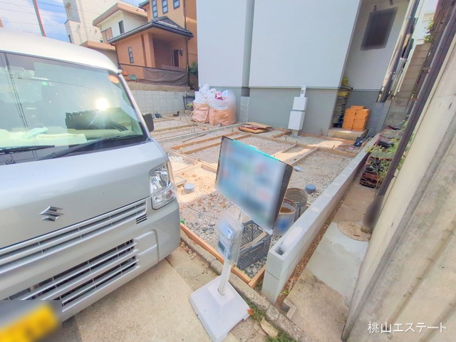 愛知県名古屋市瑞穂区松月町5丁目の新築戸建て外構写真 2025年9月2日撮影