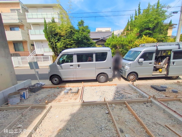 愛知県名古屋市瑞穂区松月町5丁目の新築戸建て外構写真 2025年9月2日撮影