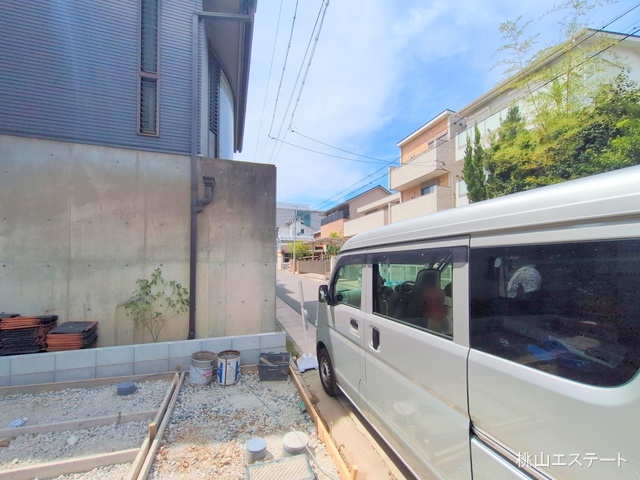 愛知県名古屋市瑞穂区松月町5丁目の新築戸建て外構写真 2025年9月2日撮影