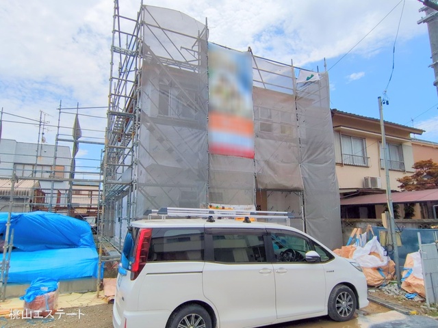 愛知県名古屋市港区明正1丁目の新築戸建てシート写真 2025年7月14日撮影