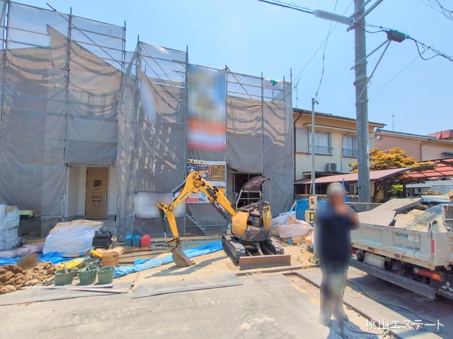 愛知県名古屋市港区明正1丁目の新築戸建てシート写真 2025年7月30日撮影