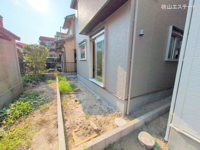 愛知県名古屋市港区明正1丁目の新築戸建て外構写真 2025年8月27日撮影