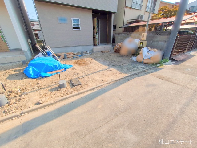 愛知県名古屋市港区明正1丁目の新築戸建て外構写真 2025年8月27日撮影