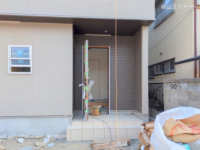 愛知県名古屋市港区明正1丁目の新築戸建て外構写真 2025年8月27日撮影