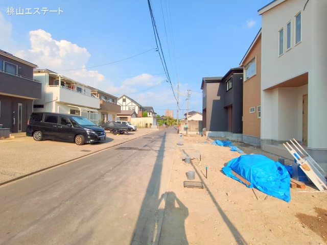 愛知県名古屋市港区明正1丁目の新築戸建て外構写真 2025年8月27日撮影