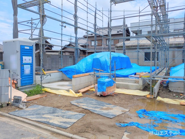 愛知県名古屋市港区明正1丁目の新築戸建て基礎写真 2025年7月14日撮影