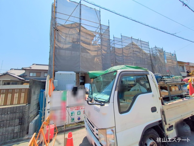 愛知県名古屋市港区明正1丁目の新築戸建てシート写真 2025年7月30日撮影