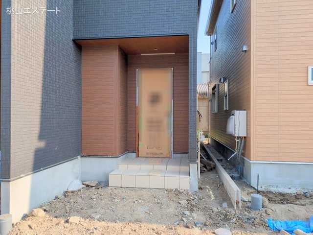 愛知県名古屋市港区明正1丁目の新築戸建て外構写真 2025年8月27日撮影