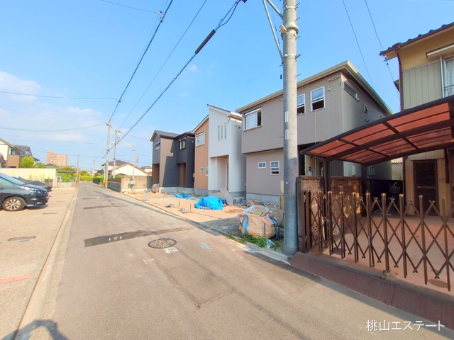 愛知県名古屋市港区明正1丁目の新築戸建て外構写真 2025年8月27日撮影