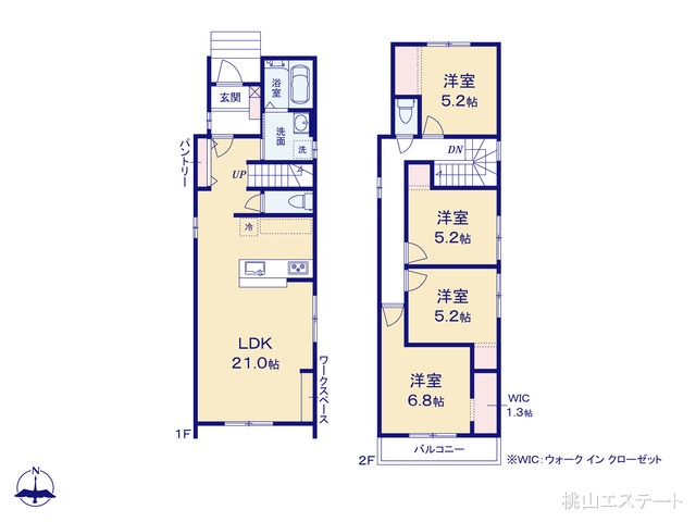 愛知県刈谷市中手町２丁目の新築戸建て 4LDK間取図 ※図面と異なる場合は現況を優先