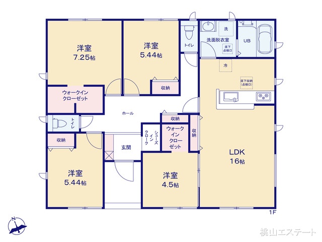 愛知県愛知郡東郷町白鳥１丁目の新築戸建て 4LDK間取図 ※図面と異なる場合は現況を優先