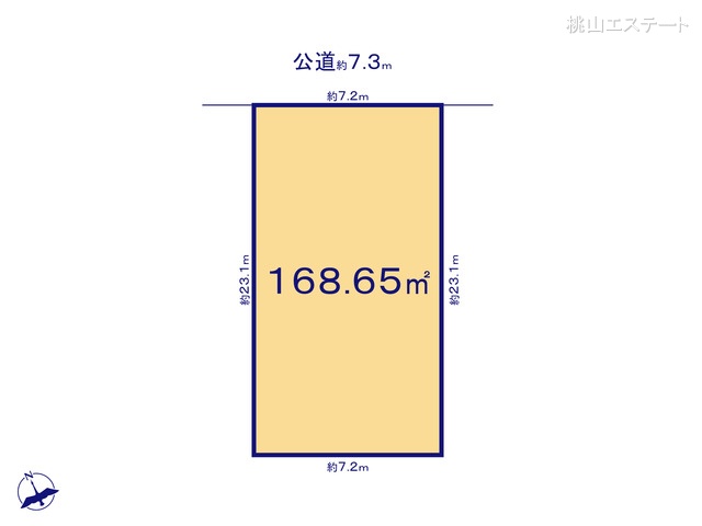 愛知県名古屋市西区枇杷島4丁目の土地 区画図 ※図面と異なる場合は現況を優先