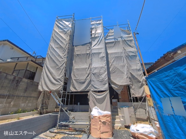 愛知県日進市岩崎町元井ゲの新築戸建てシート写真 2026年7月8日撮影