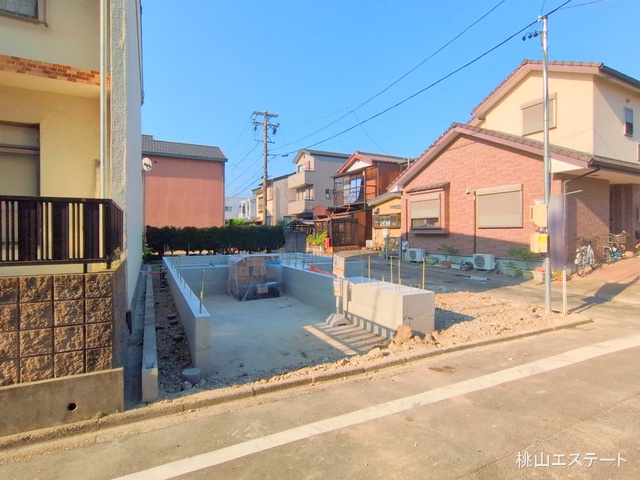 愛知県名古屋市北区長田町３丁目の新築戸建て基礎写真 2025年7月31日撮影