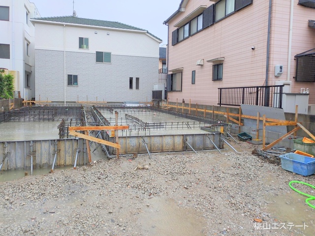 愛知県名古屋市南区観音町3丁目の新築戸建て基礎写真 2025年7月16日撮影
