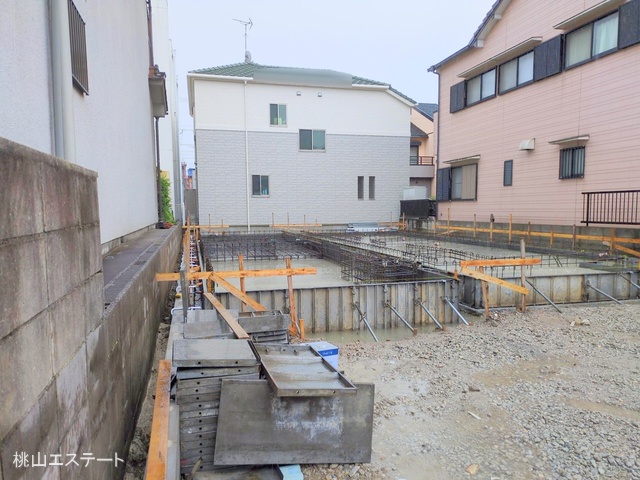愛知県名古屋市南区観音町3丁目の新築戸建て基礎写真 2025年7月16日撮影