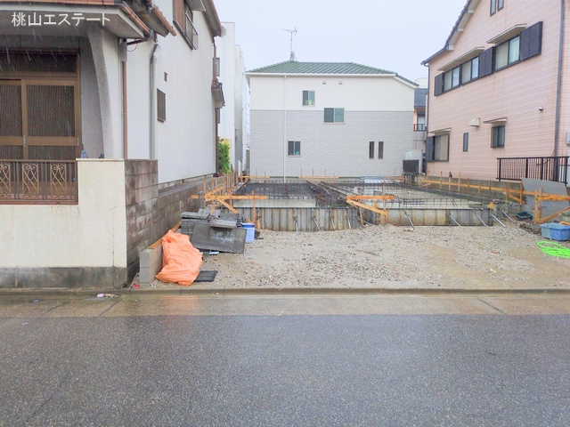 愛知県名古屋市南区観音町3丁目の新築戸建て基礎写真 2025年7月16日撮影
