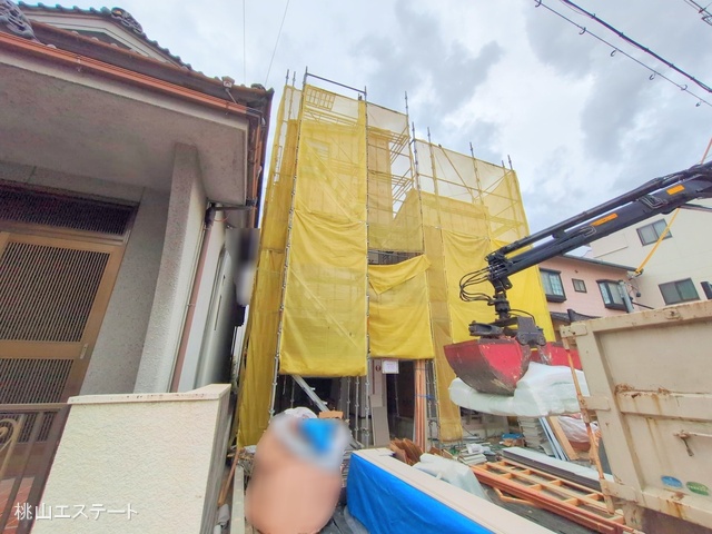 愛知県名古屋市南区観音町3丁目の新築戸建てシート写真 2025年9月3日撮影
