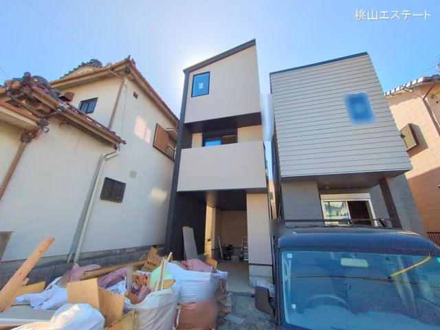 愛知県名古屋市南区観音町3丁目の新築戸建て外構写真 2025年9月29日撮影