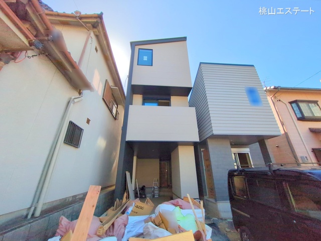 愛知県名古屋市南区観音町3丁目の新築戸建て外構写真 2025年9月29日撮影