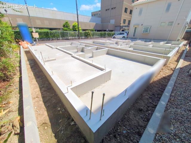 愛知県名古屋市北区安井2丁目の新築戸建て基礎写真 2025年7月21日撮影