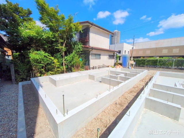 愛知県名古屋市北区安井2丁目の新築戸建て基礎写真 2025年7月21日撮影
