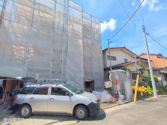 愛知県名古屋市北区安井2丁目の新築戸建て上棟写真 2025年8月7日撮影