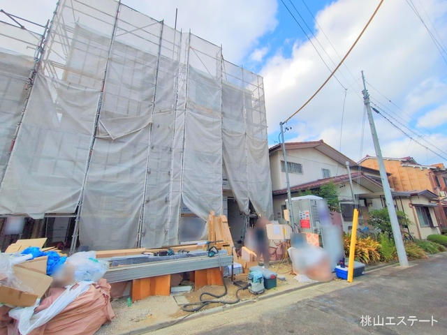 愛知県名古屋市北区安井2丁目の新築戸建てシート写真 2025年8月31日撮影