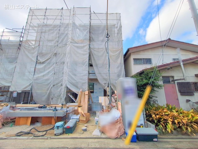 愛知県名古屋市北区安井2丁目の新築戸建てシート写真 2025年8月31日撮影