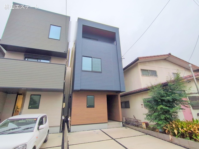 愛知県名古屋市北区安井2丁目の新築戸建て外構写真 2025年10月15日撮影