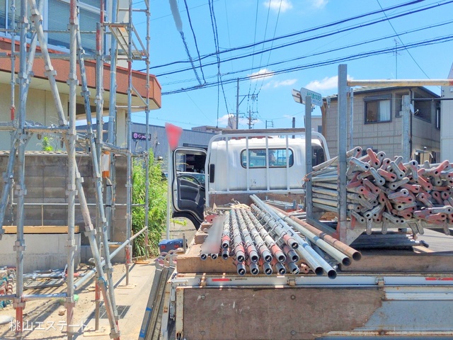 愛知県名古屋市西区こも原町の新築戸建て基礎写真 2025年7月21日撮影