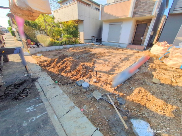 愛知県名古屋市天白区海老山町の新築戸建て外構写真 2025年10月26日撮影