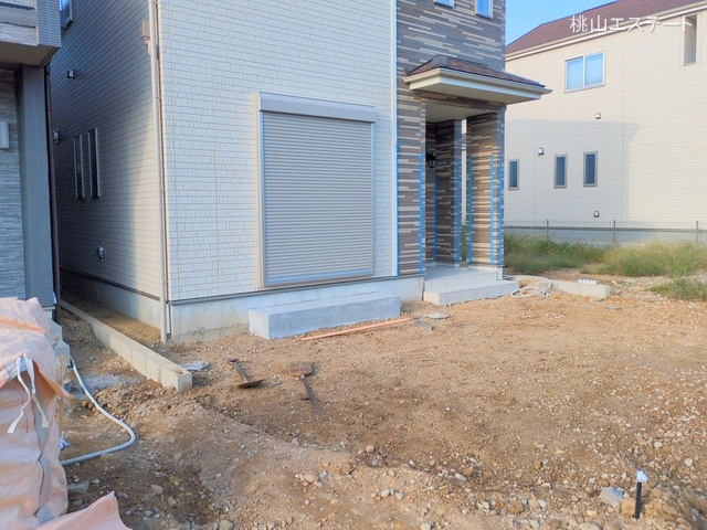 愛知県名古屋市天白区海老山町の新築戸建て外構写真 2025年10月26日撮影