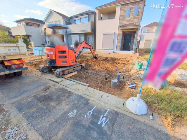 愛知県名古屋市天白区海老山町の新築戸建て外構写真 2025年10月26日撮影