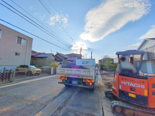 愛知県名古屋市天白区海老山町の新築戸建て外構写真 2025年10月26日撮影