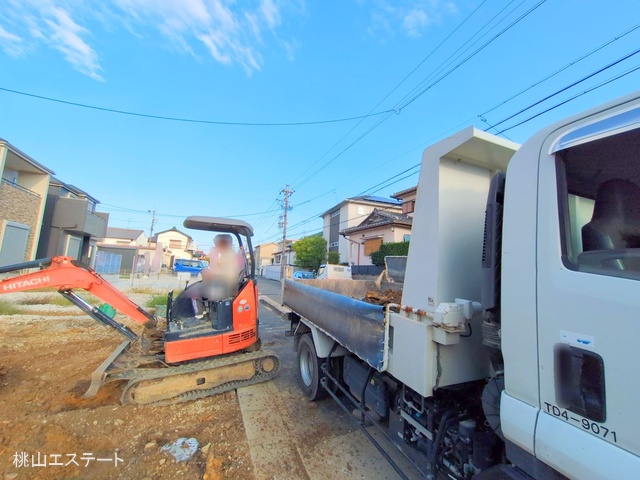 愛知県名古屋市天白区海老山町の新築戸建て外構写真 2025年10月26日撮影