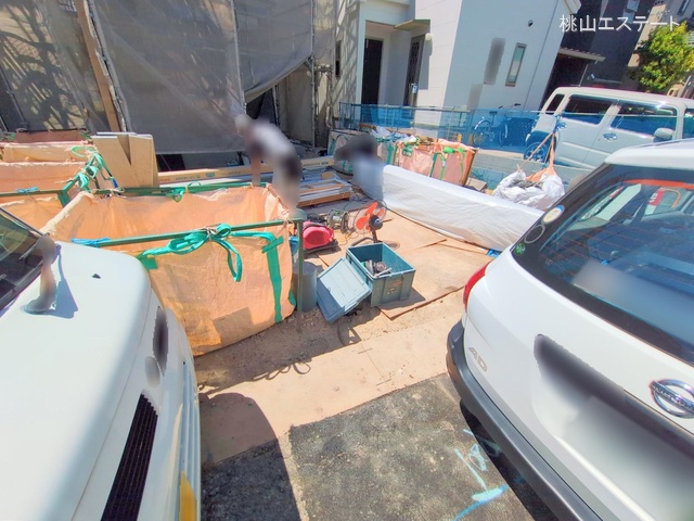 愛知県名古屋市緑区鳴丘1丁目の新築戸建てシート写真 2025年8月7日撮影