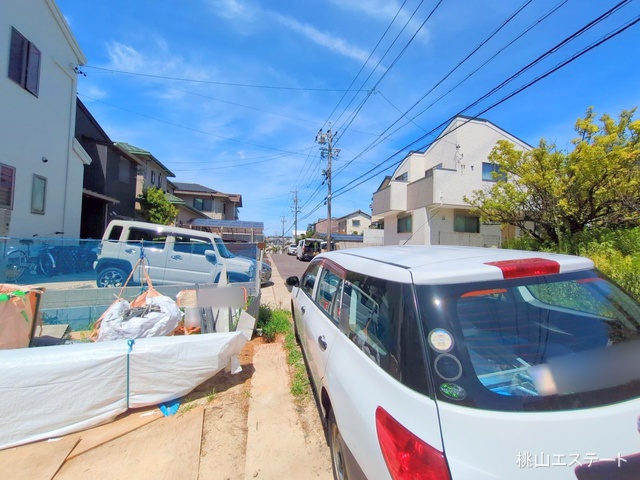 愛知県名古屋市緑区鳴丘1丁目の新築戸建てシート写真 2025年8月7日撮影