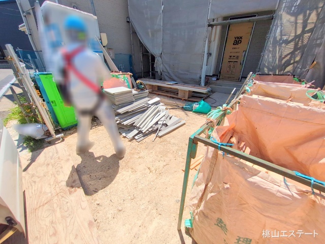 愛知県名古屋市緑区鳴丘1丁目の新築戸建てシート写真 2025年8月7日撮影