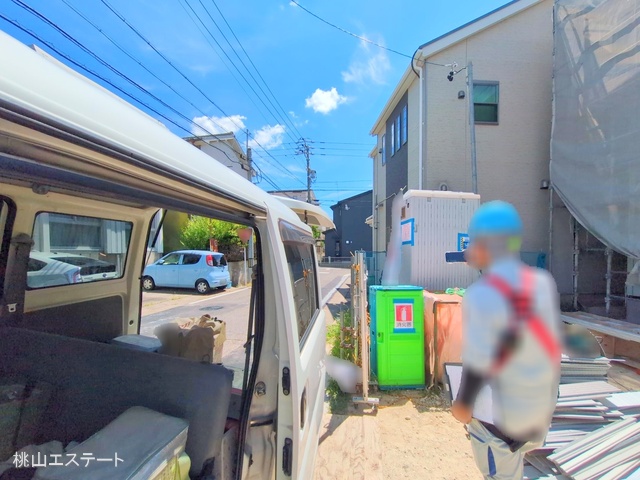 愛知県名古屋市緑区鳴丘1丁目の新築戸建てシート写真 2025年8月7日撮影