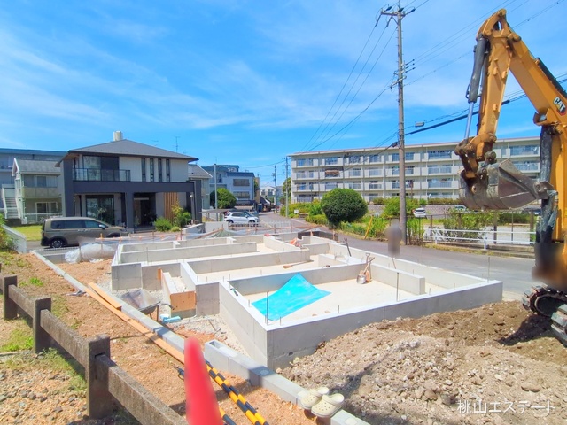 愛知県名古屋市千種区自由ケ丘1丁目の新築戸建て基礎写真 2025年8月17日撮影