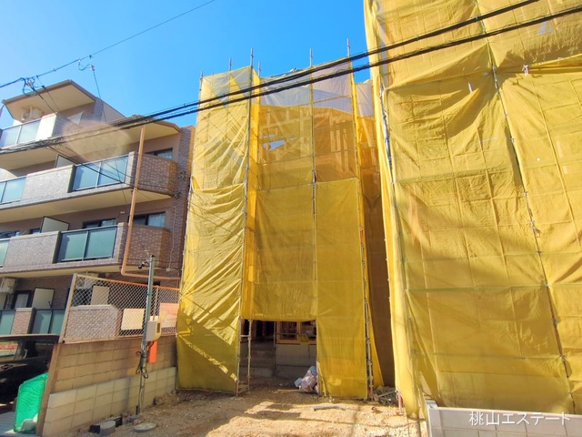 愛知県名古屋市名東区社が丘３丁目の新築戸建て上棟写真 2025年10月8日撮影